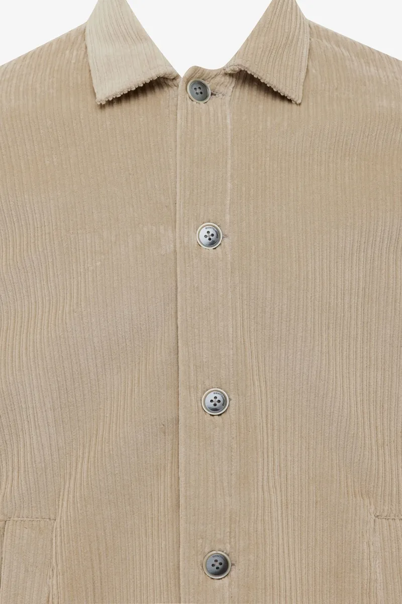 Corduroy Overshirt | Beige