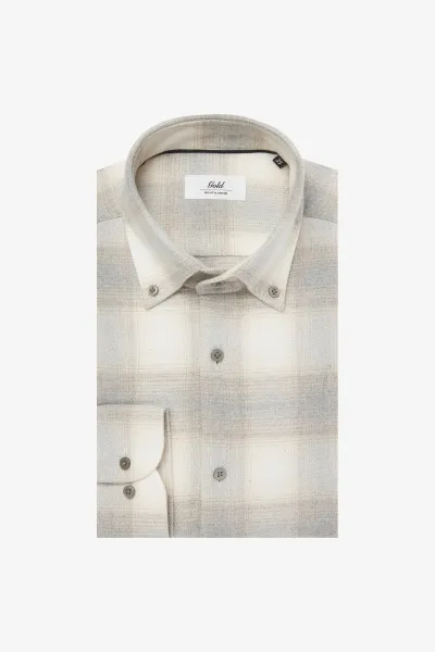 Checked Shirt | Beige
