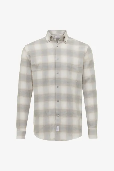 Checked Shirt | Beige