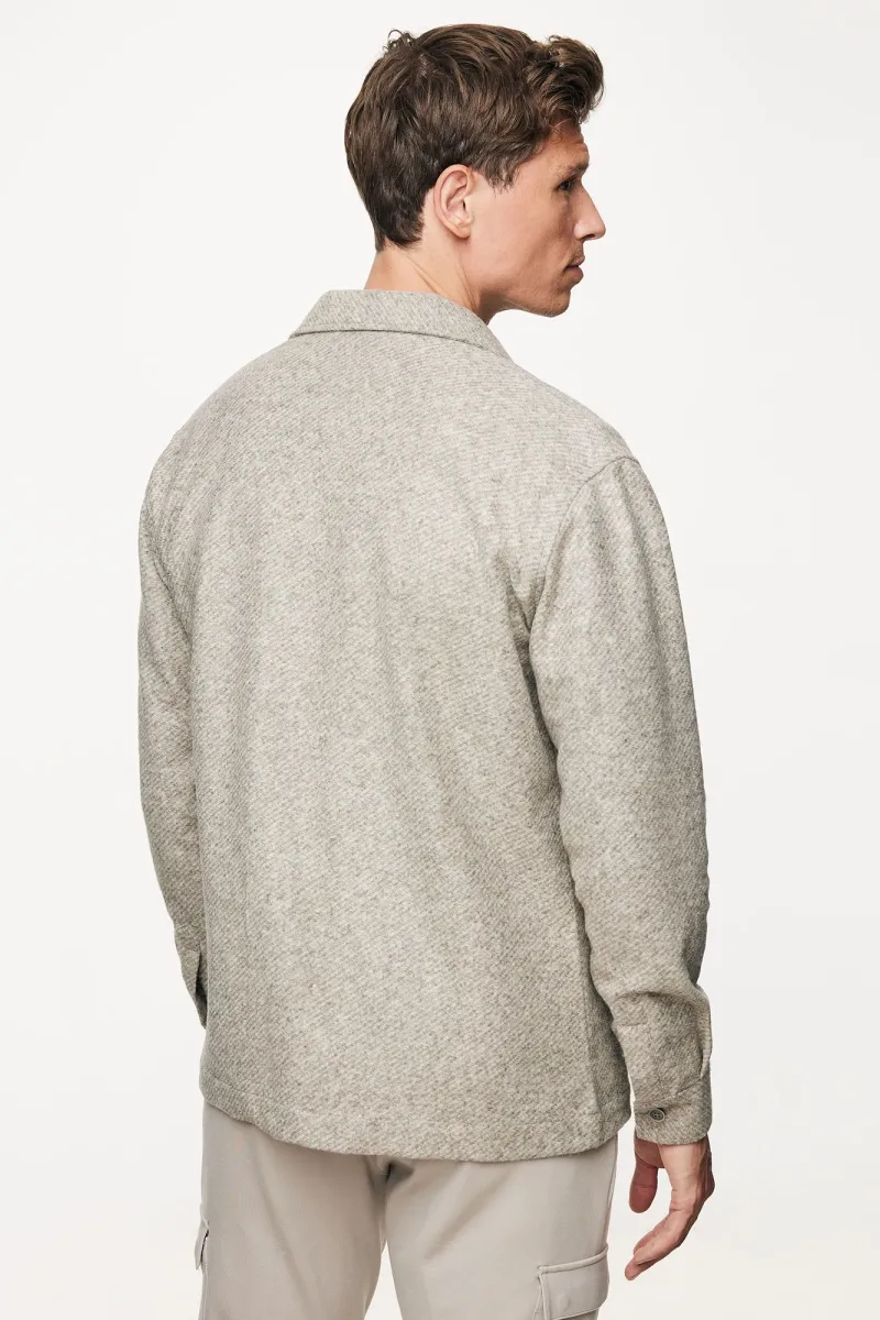 Wolmix Overshirt | Beige
