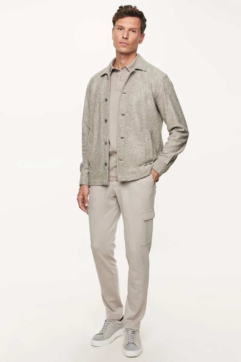 Wolmix Overshirt | Beige