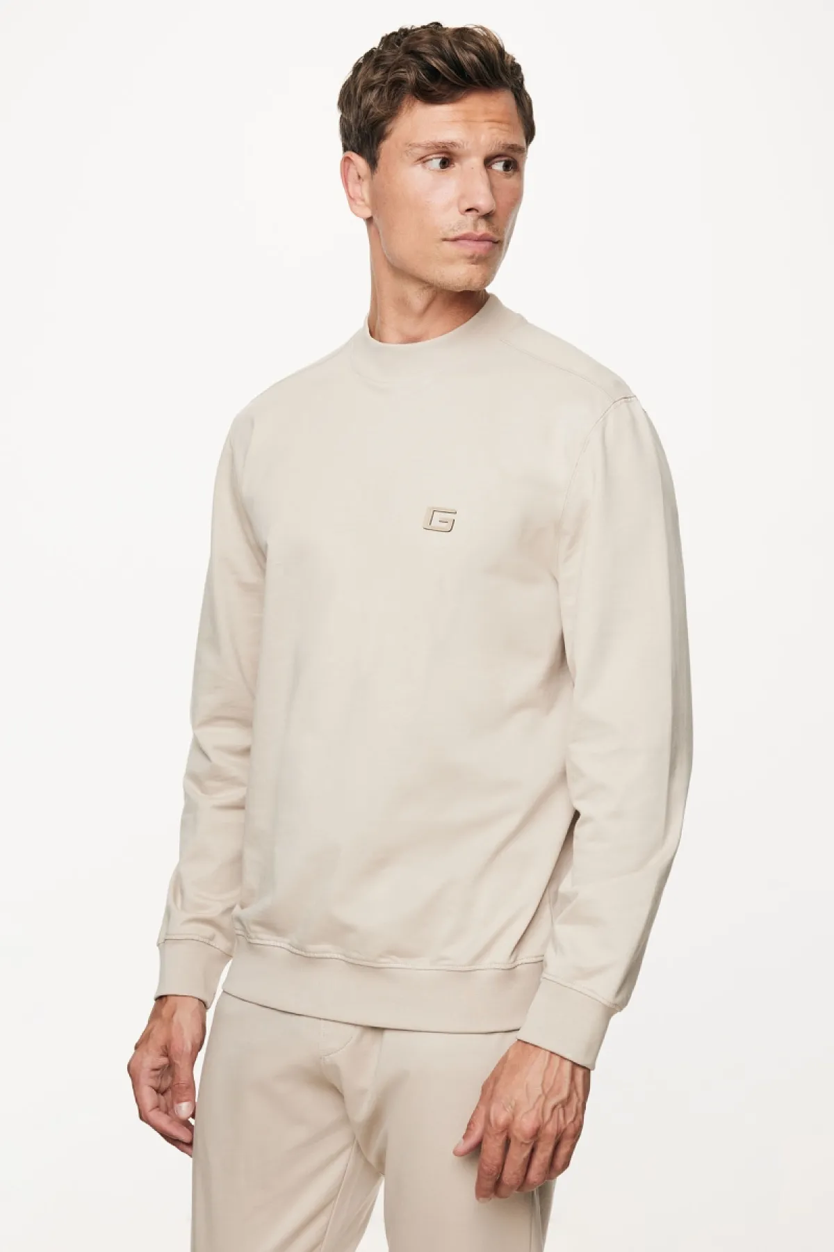 Longsleeve Crewneck | Beige