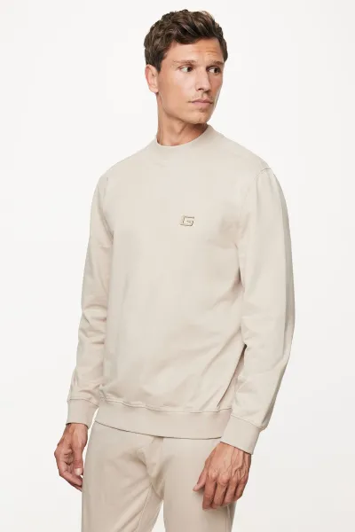 Longsleeve Crewneck | Beige