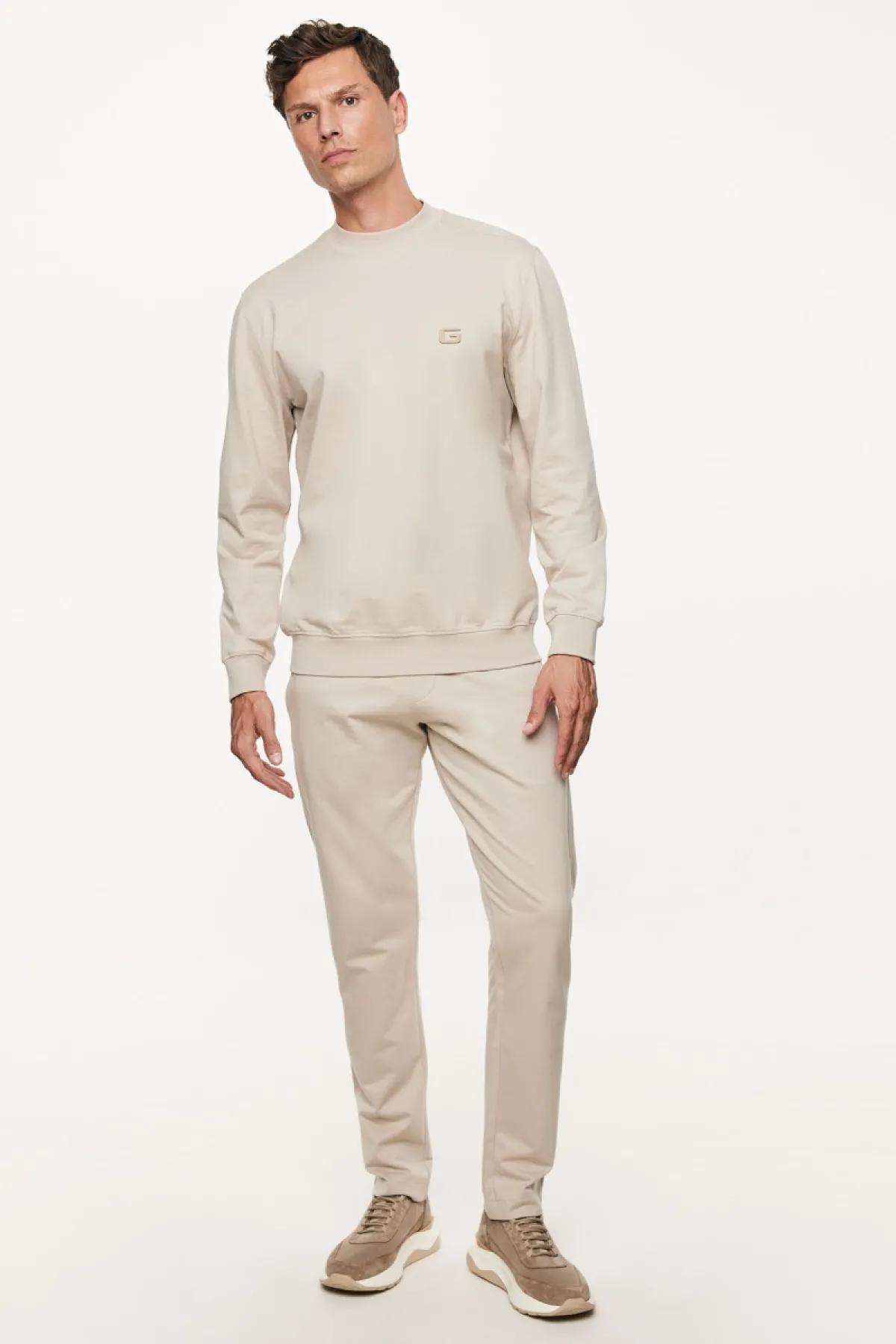 Longsleeve Crewneck | Beige