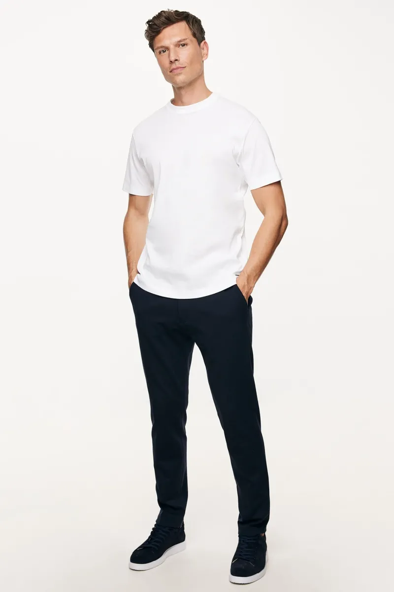 Mercerised T-shirt | Wit