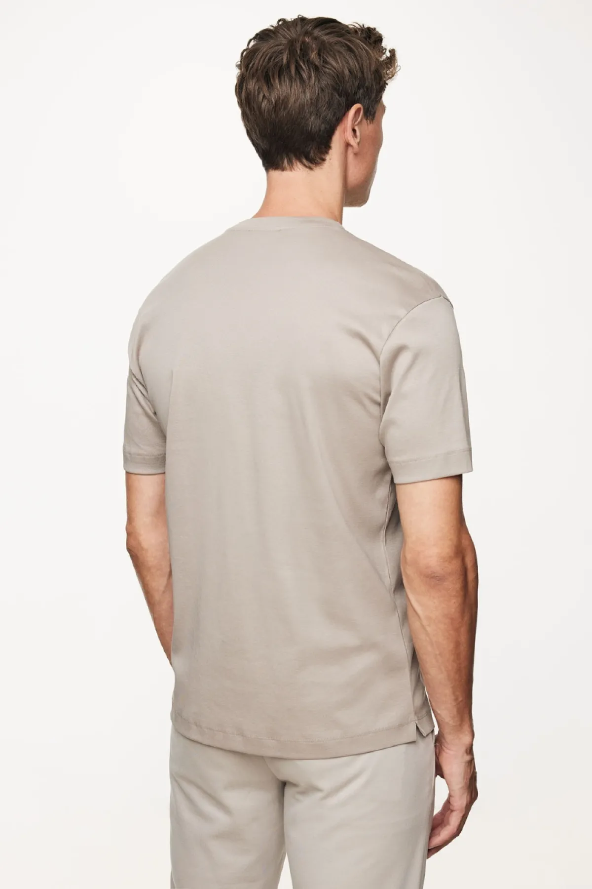 Mercerised T-shirt | Beige