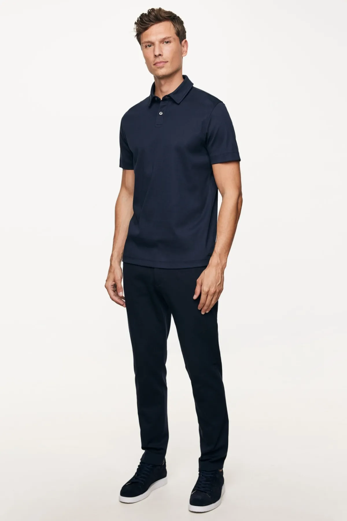 Polo Button | Donkerblauw