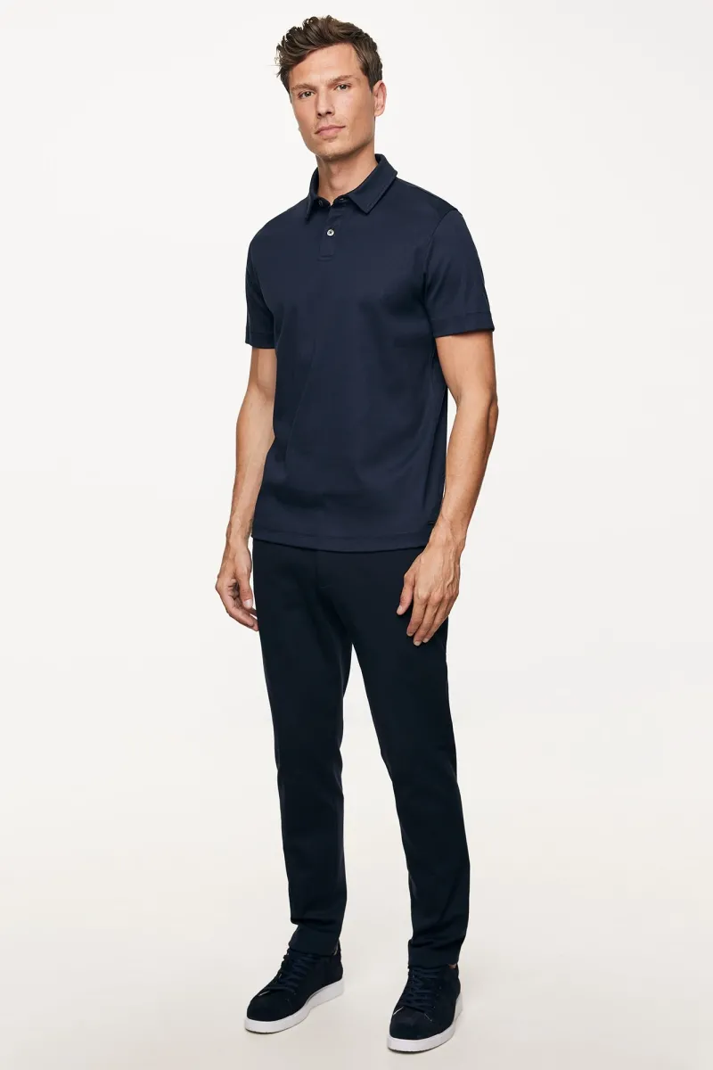 Polo Button | Donkerblauw