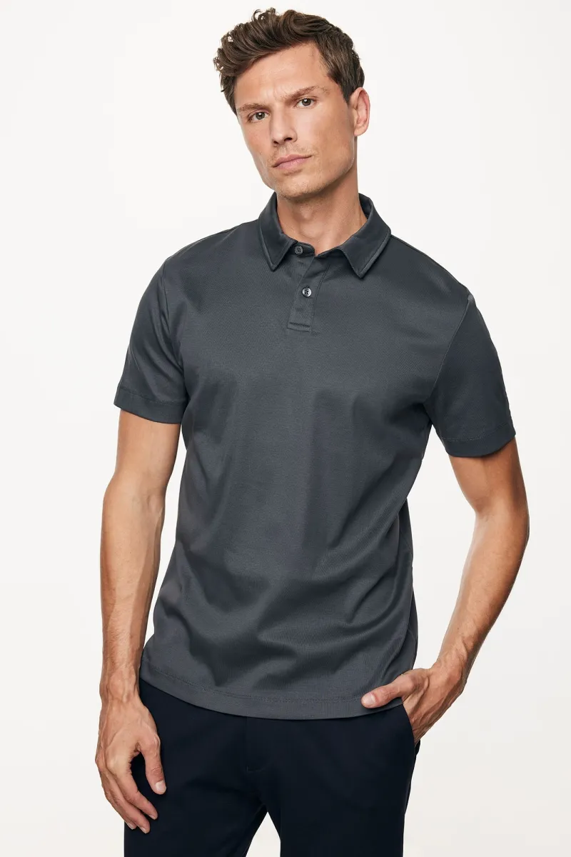 Polo button | Grijs