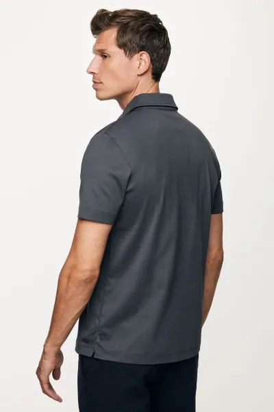 Polo button | Grijs