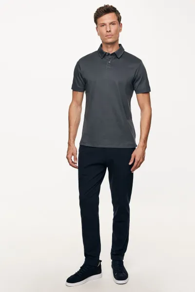 Polo button | Grijs