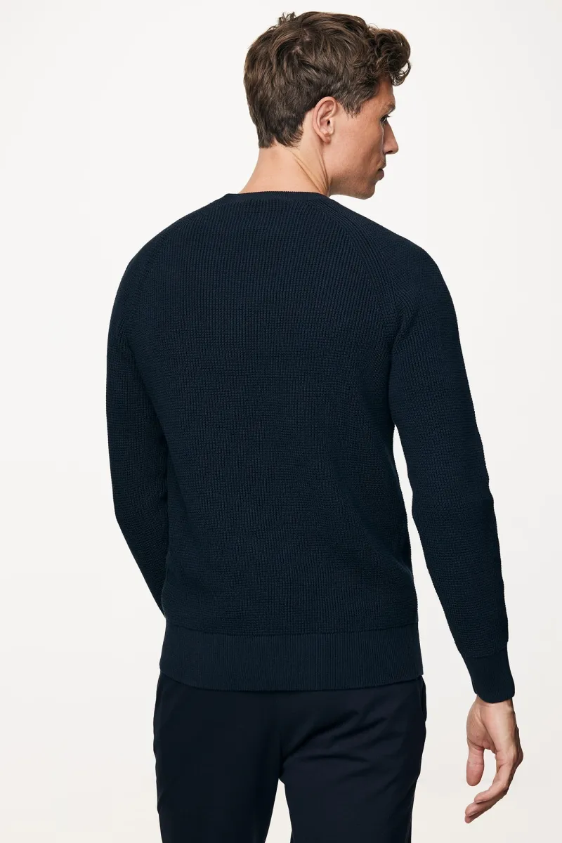 Cotton Roundneck | Donkerblauw