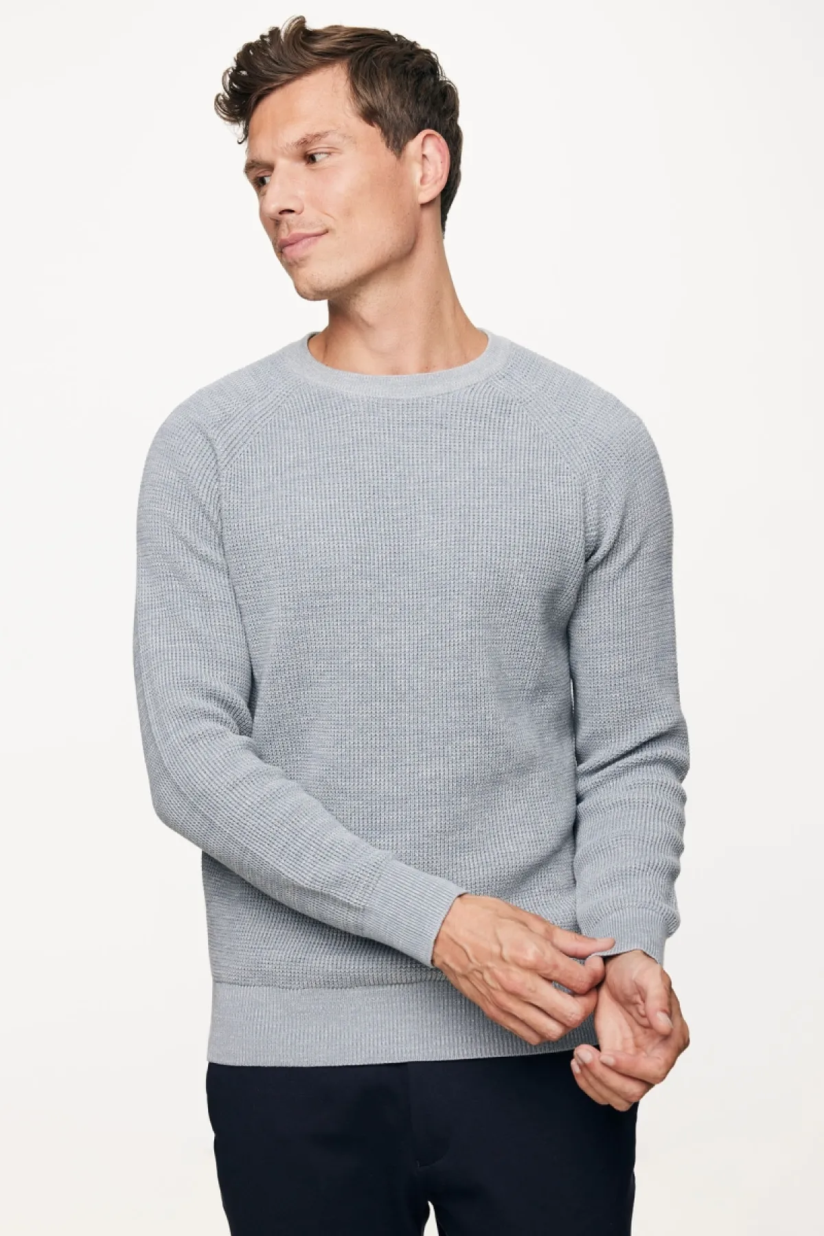 Cotton Roundneck | Blauw