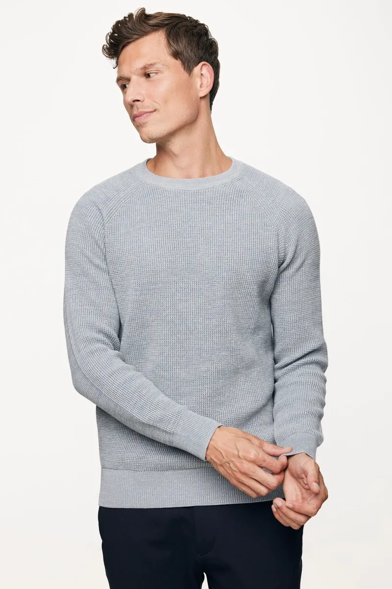 Cotton Roundneck | Blauw