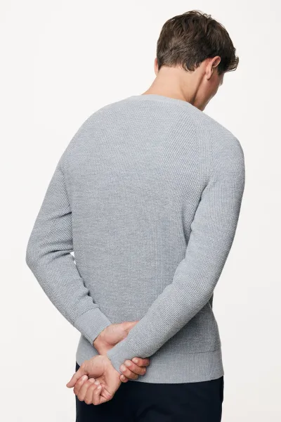 Cotton Roundneck | Blauw