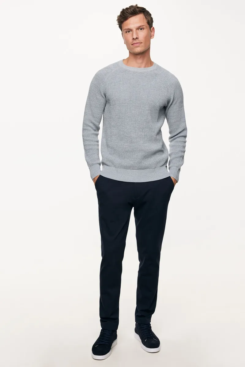 Cotton Roundneck | Blauw