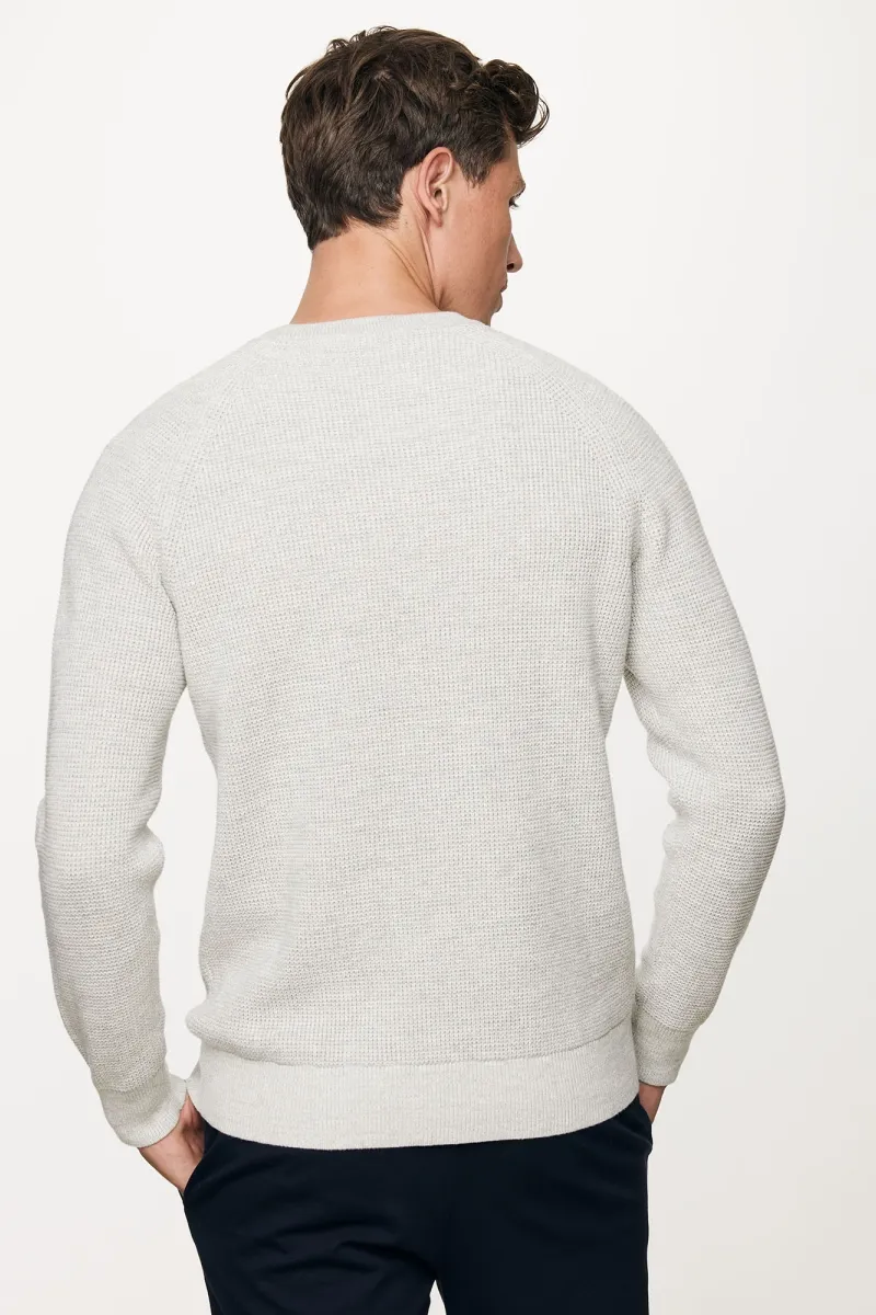 Cotton Roundneck | Lichtgrijs