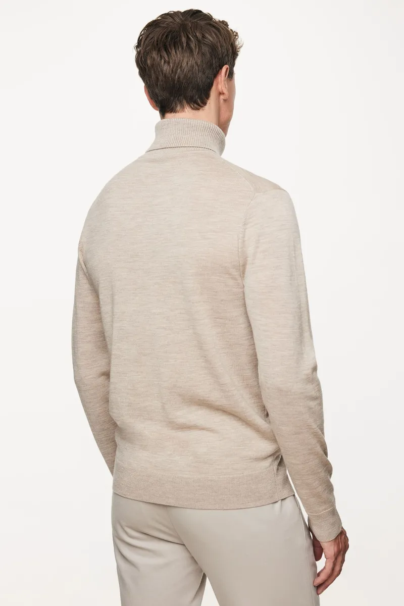 Roll Neck | Beige