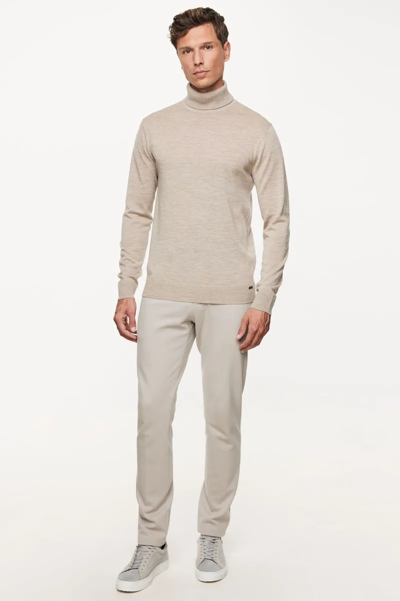 Roll Neck | Beige
