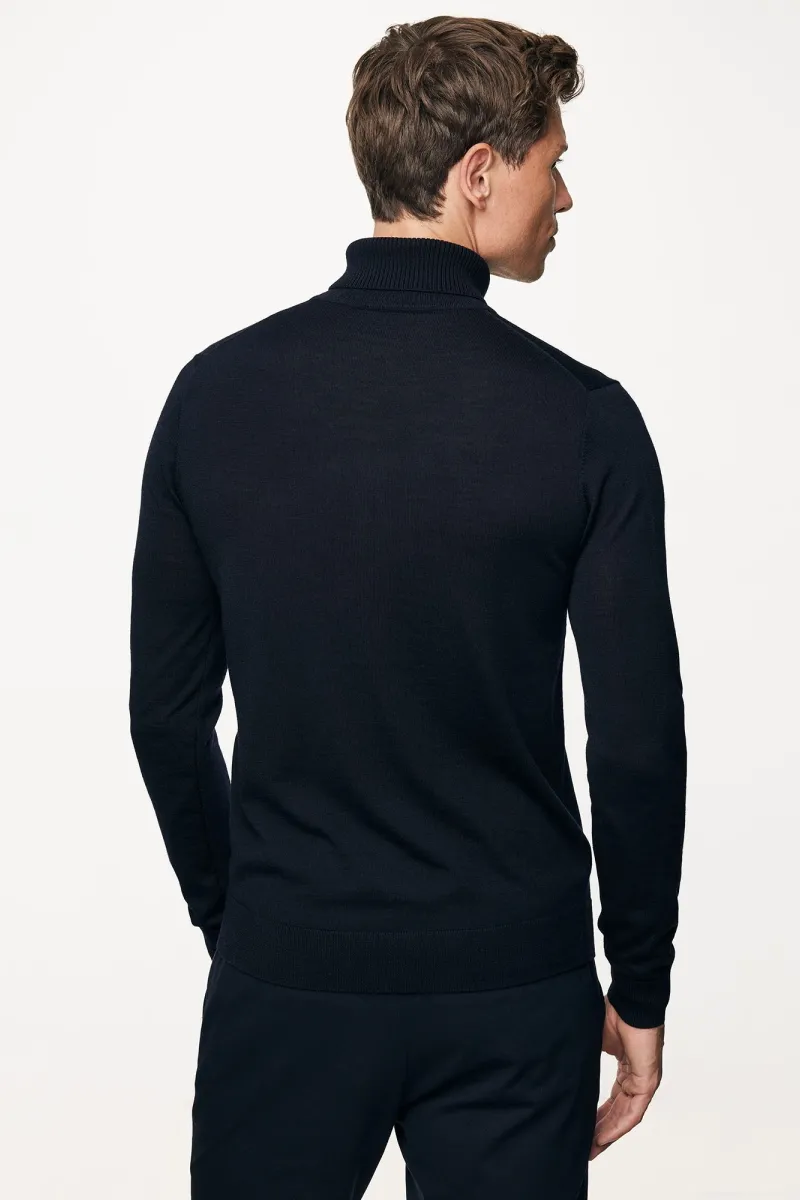 Roll Neck | Donkerblauw