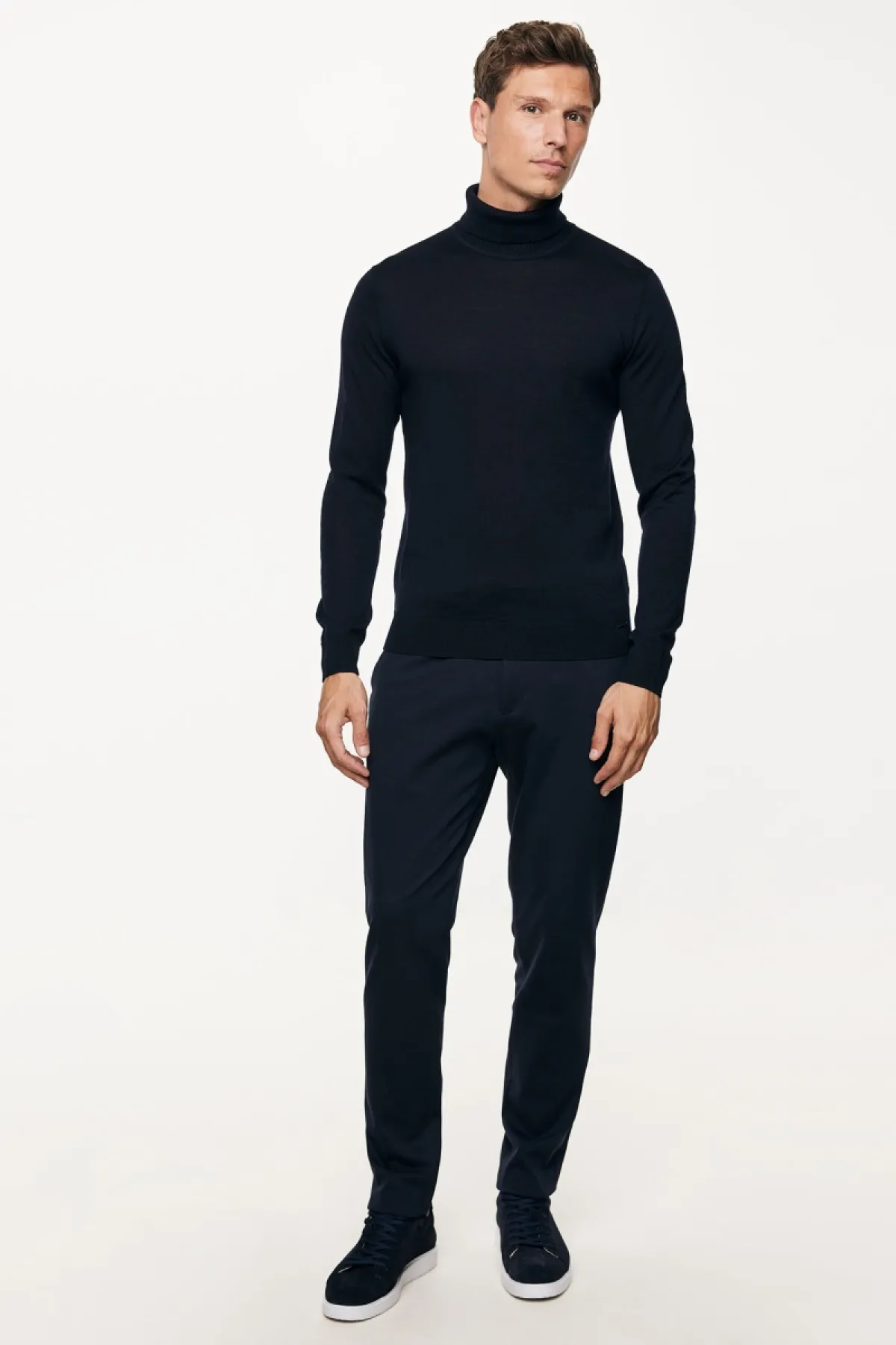 Roll Neck | Donkerblauw