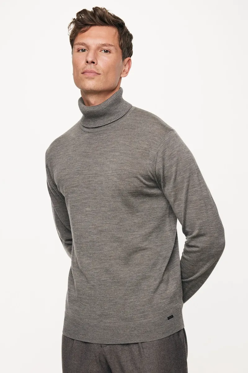 Roll Neck | Donkerbruin