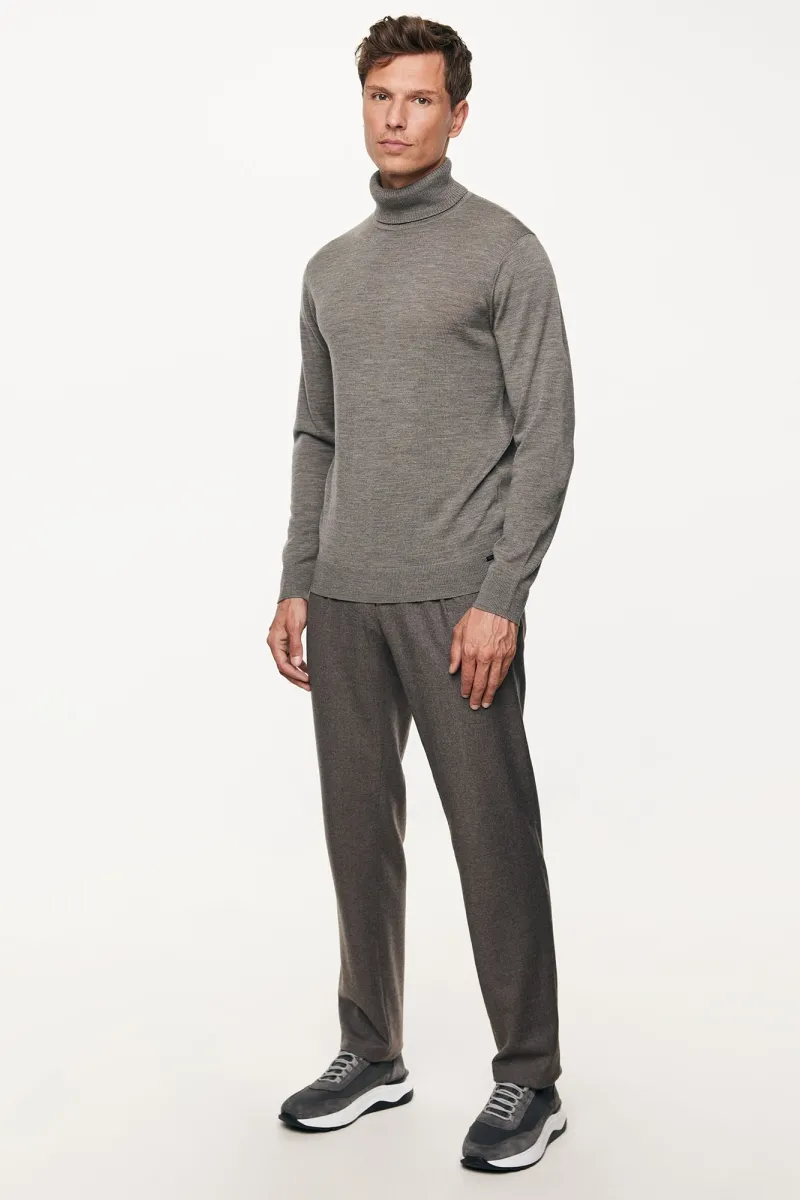 Roll Neck | Donkerbruin