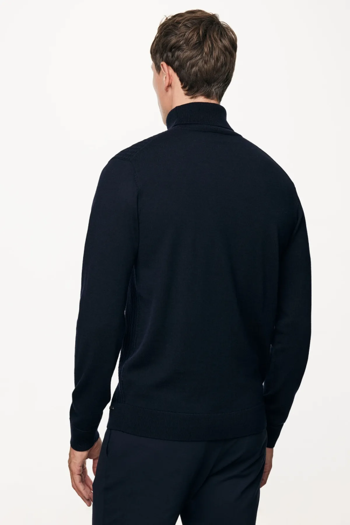 Longsleeve Roll Neck | Donkerblauw