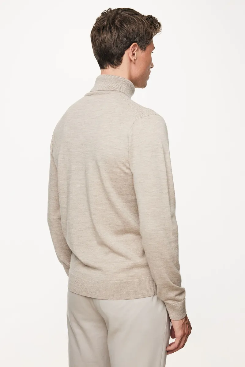 Longsleeve Roll Neck | Beige