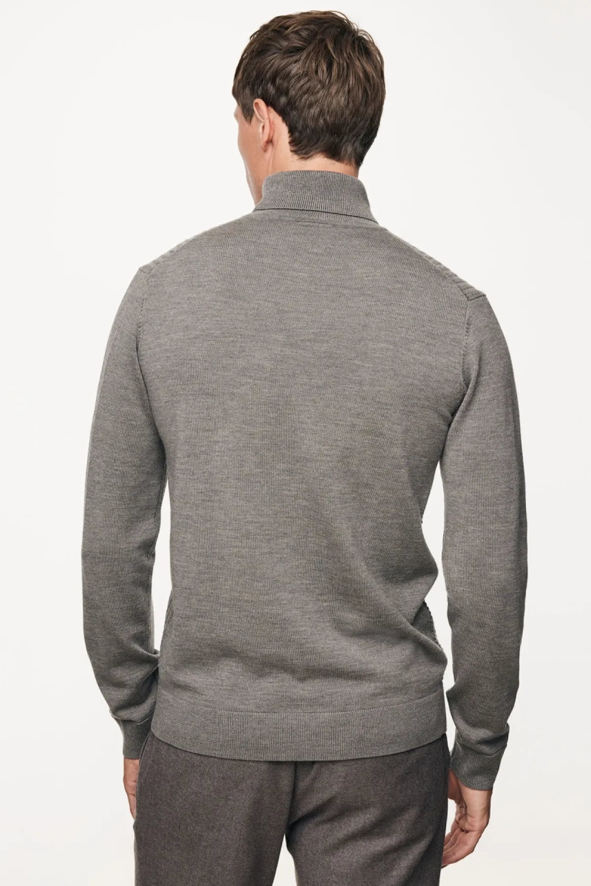 Longsleeve Roll Neck | Donkerbruin