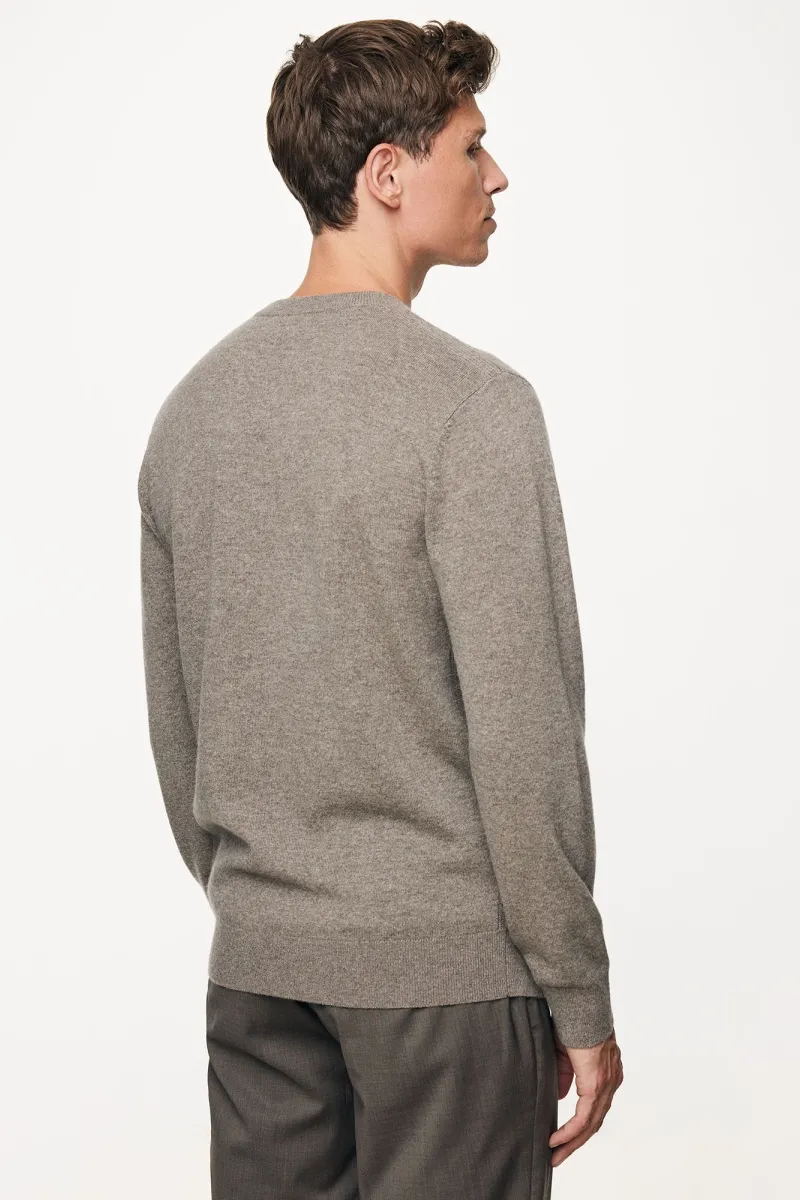 Cashmere Roundneck | Donkerbruin
