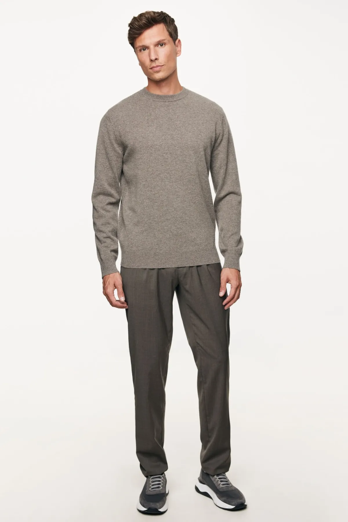 Cashmere Roundneck | Donkerbruin