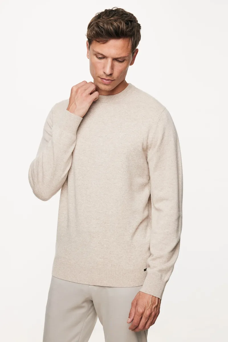 Cashmere Roundneck | Beige