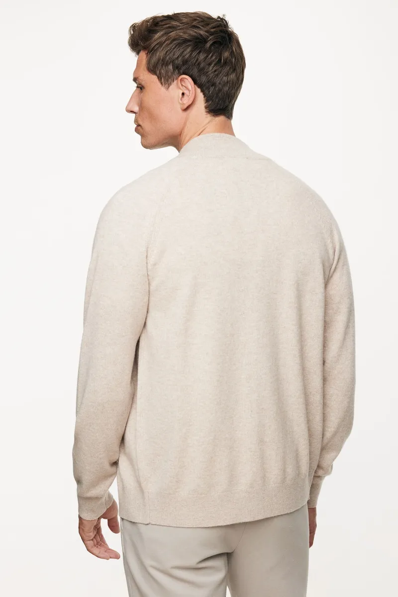 Cardigan zip | Beige