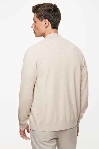 Cardigan zip | Beige