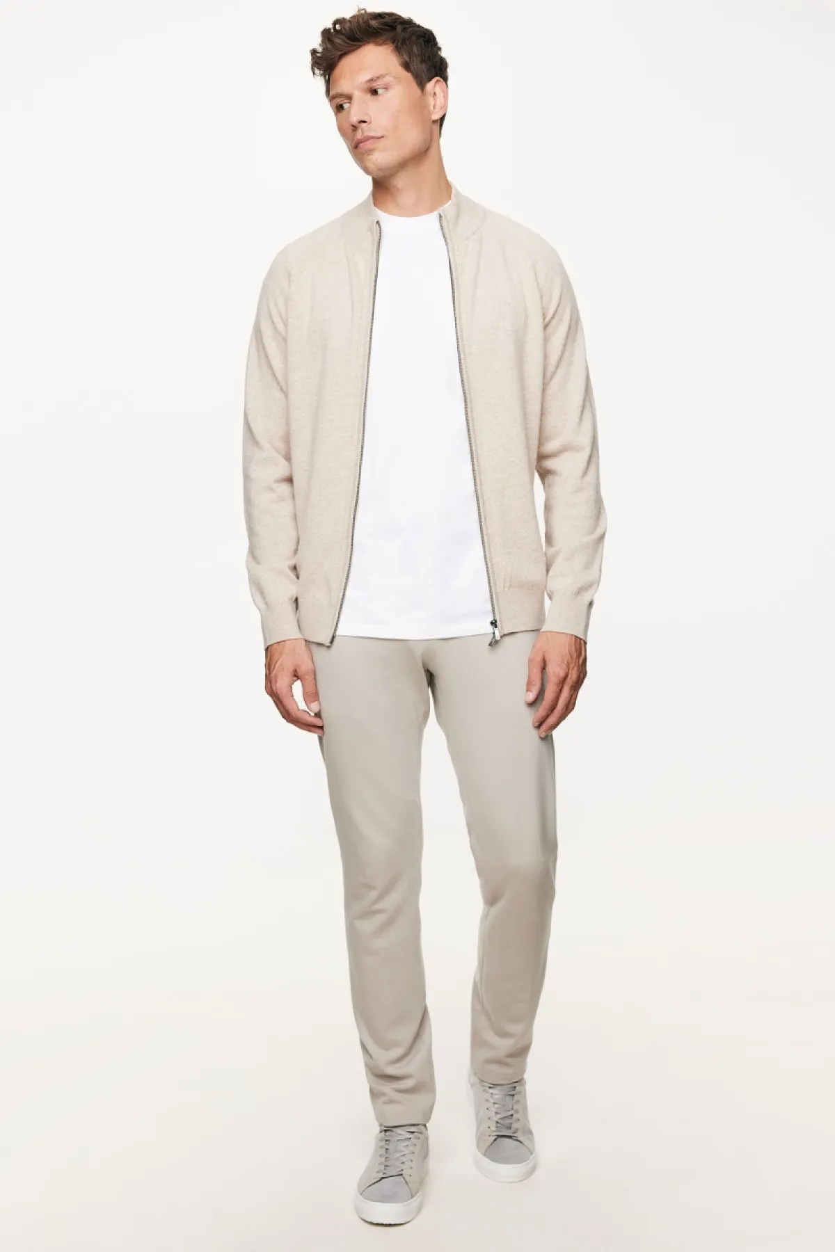 Cardigan zip | Beige