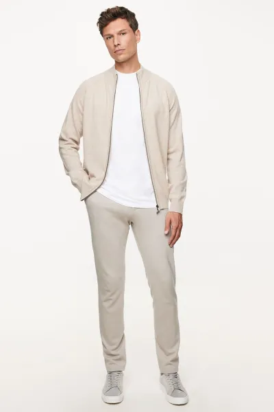 Cardigan zip | Beige