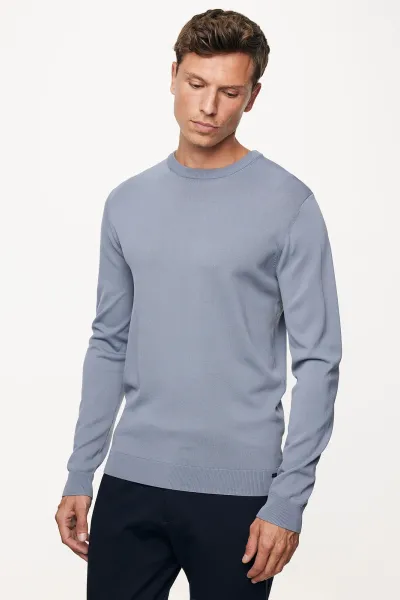 Longsleeve Roundneck | Lichtblauw