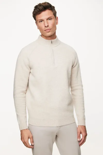 Relaxed Turtle Zip | Beige