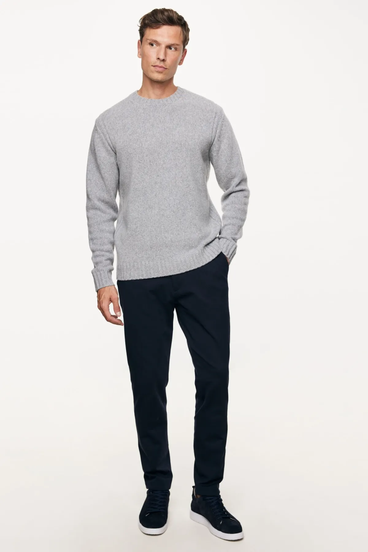 Relaxed Roundneck | Lichtgrijs