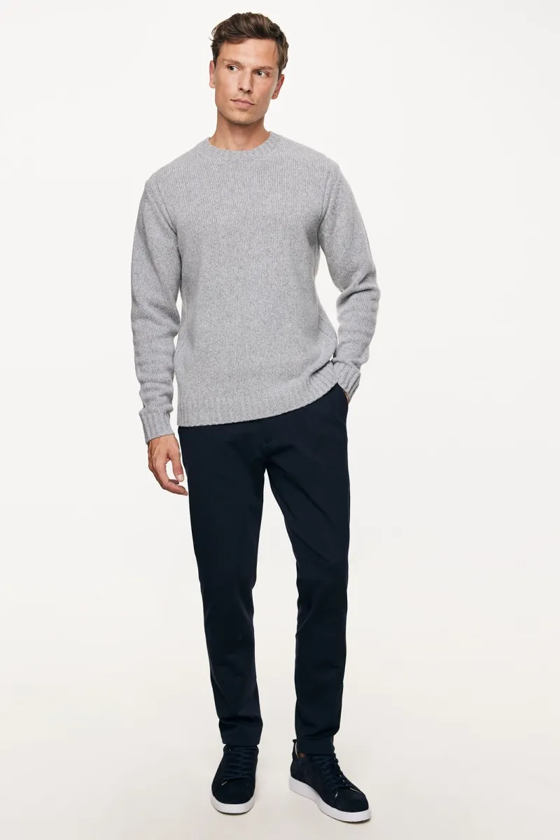 Relaxed Roundneck | Lichtgrijs