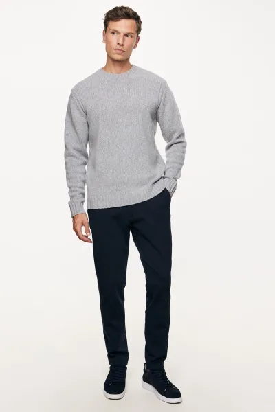 Relaxed Roundneck | Lichtgrijs