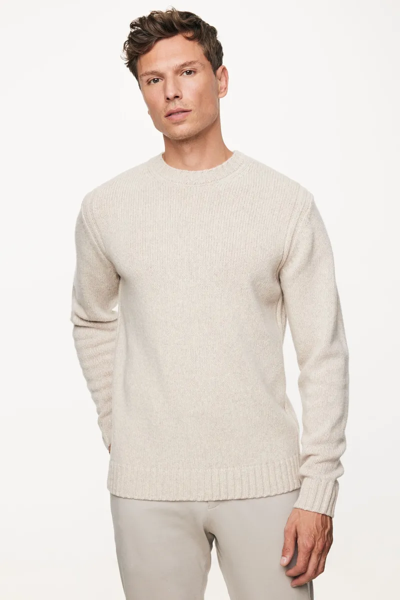 Relaxed Roundneck | Beige