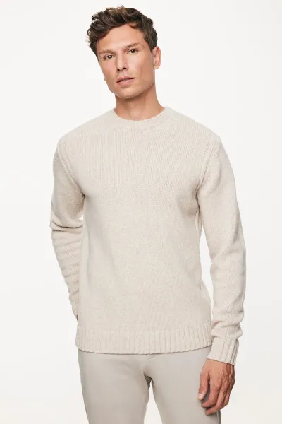 Relaxed Roundneck | Beige