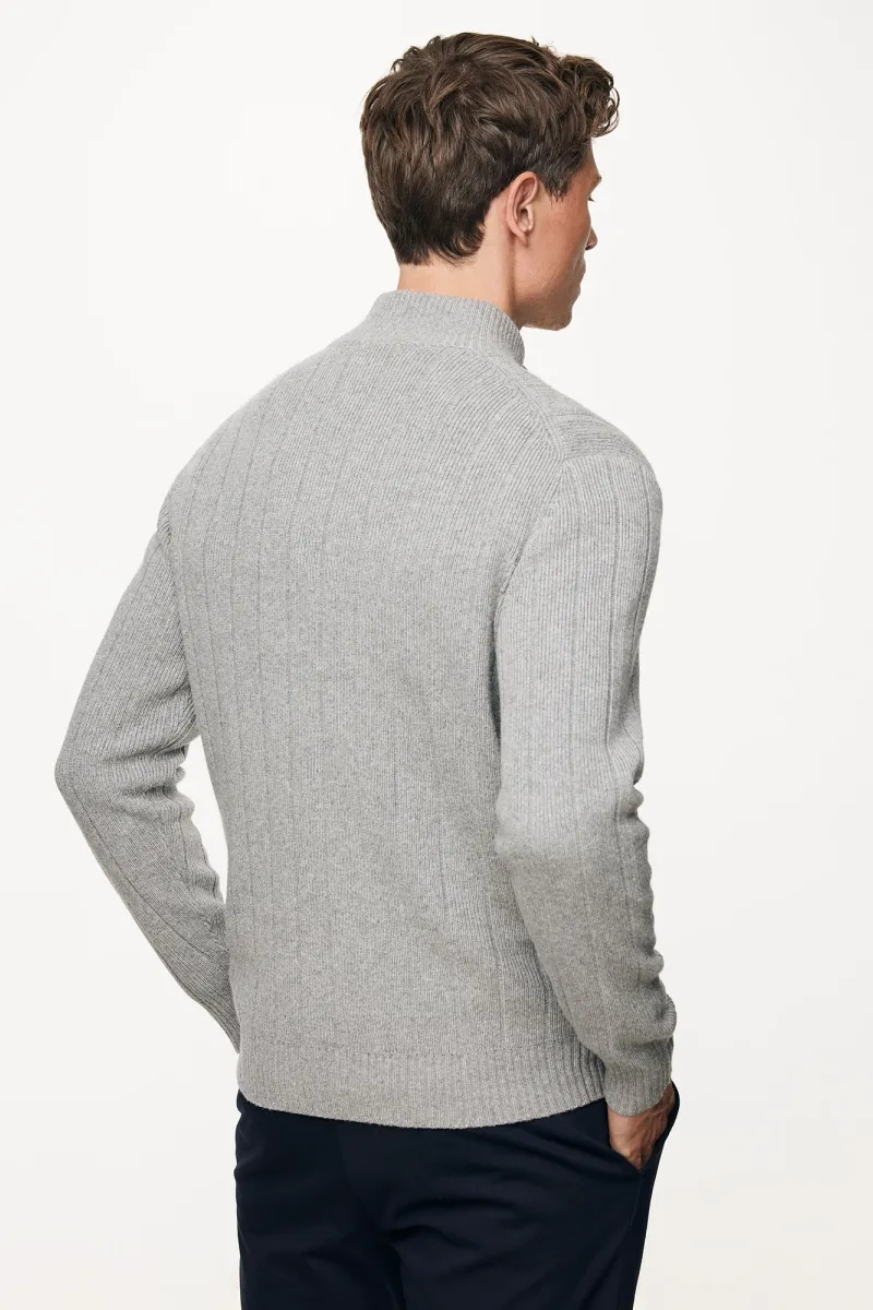 Cardigan 8 Button | Lichtgrijs