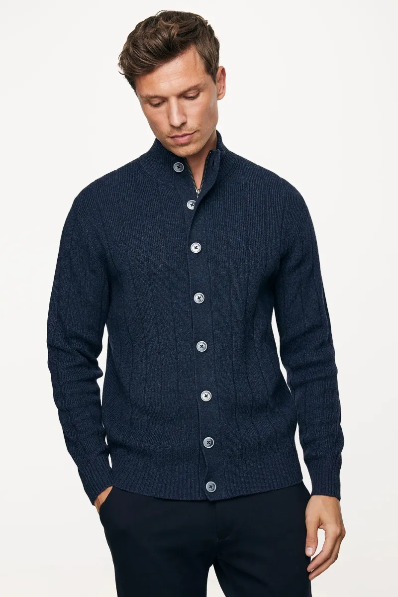 Cardigan 8 Button | Blauw