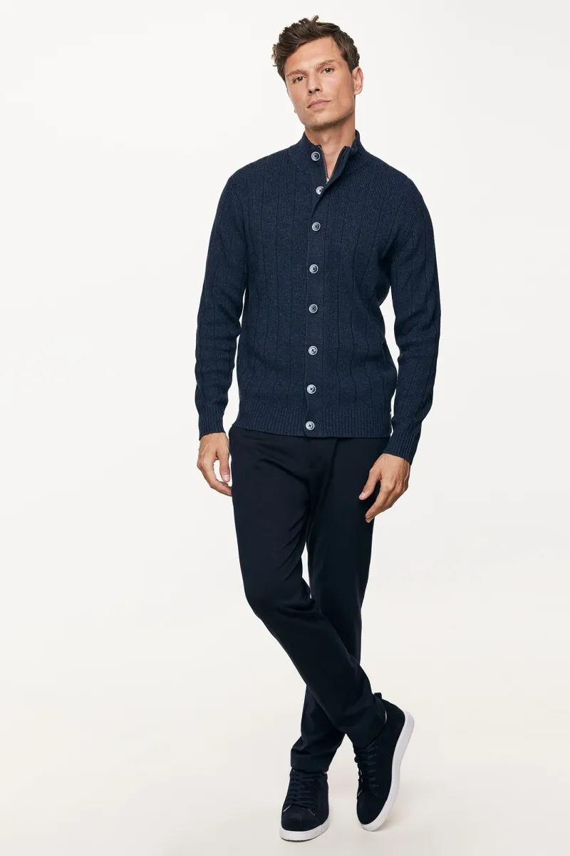 Cardigan 8 Button | Blauw