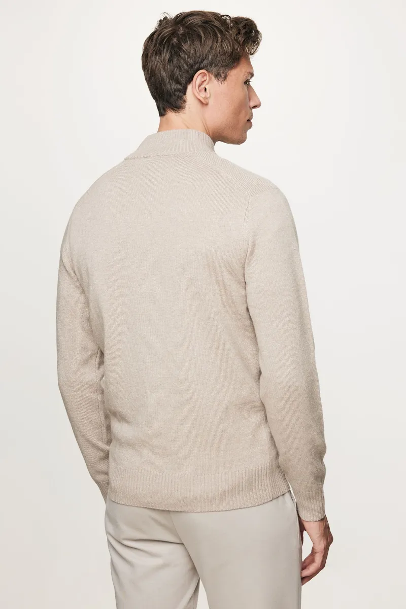 Turtle Buttonszip | Beige
