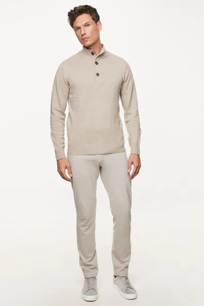 Turtle Buttonszip | Beige