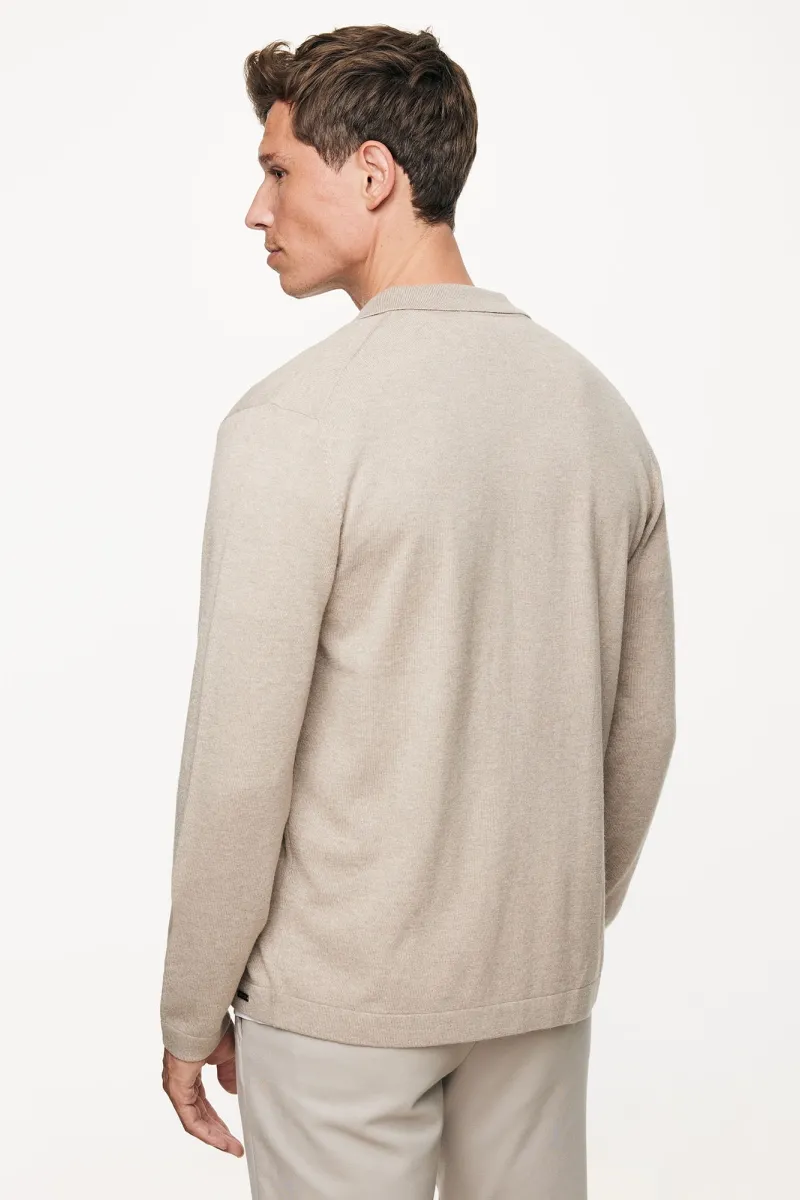 Longsleeve Zip | Beige